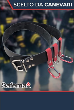 Cinturone antincendio Safemax con moschettoni